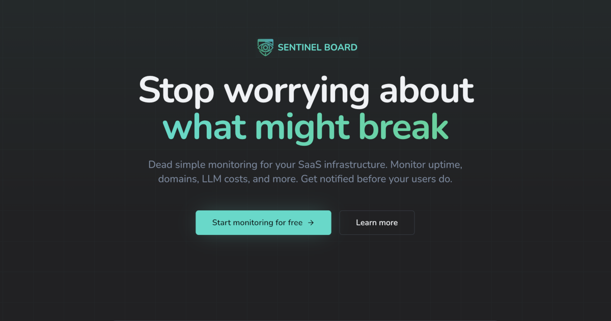 Sentinelboard screenshot 1