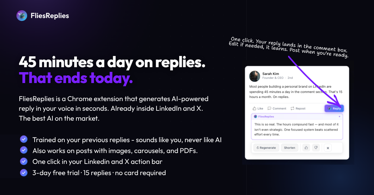 FliesReplies screenshot 1