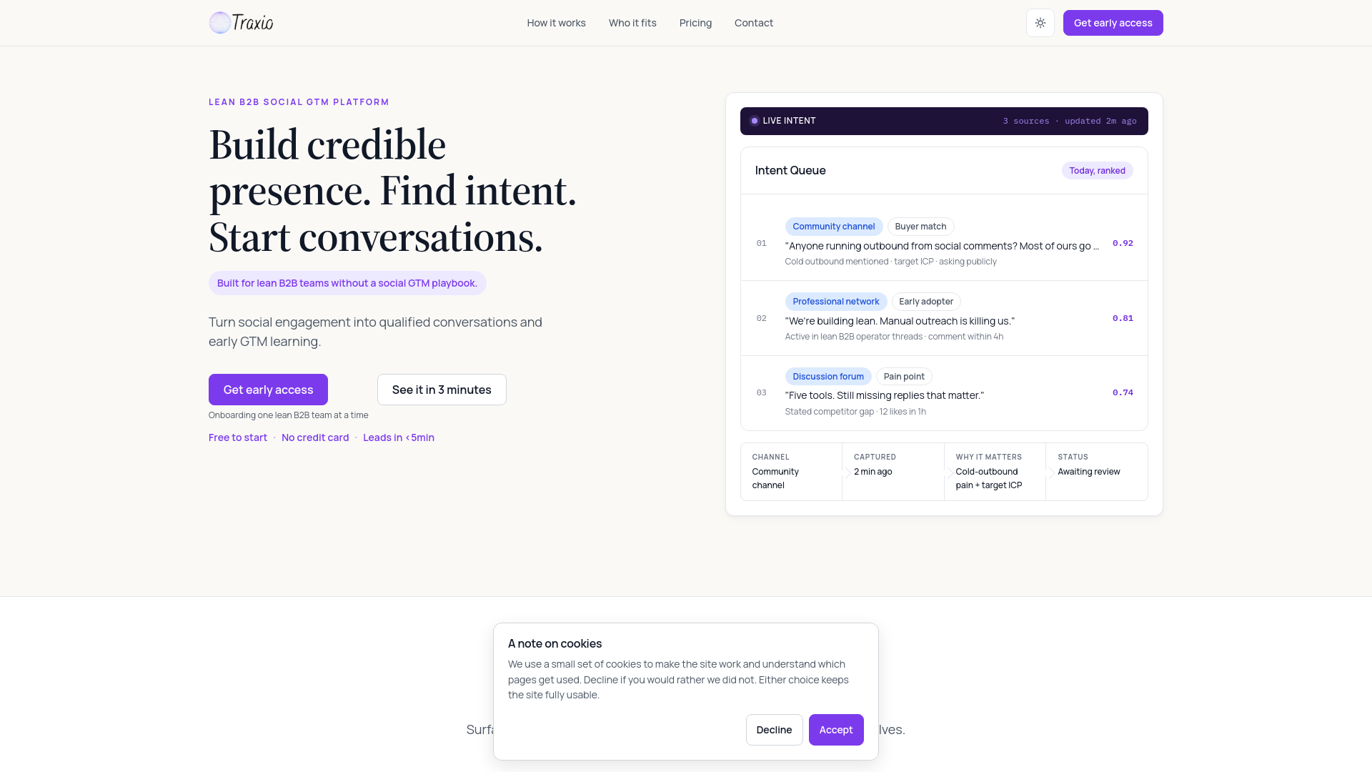 Traxio screenshot 1