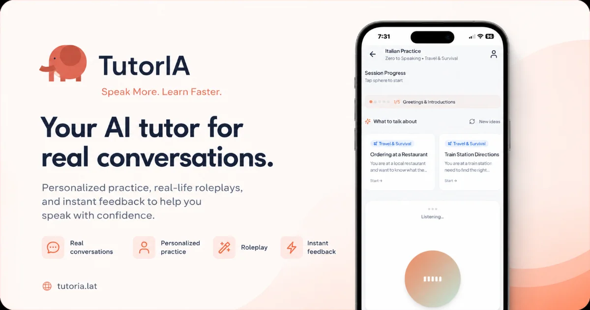 TutorIA Speak screenshot 1