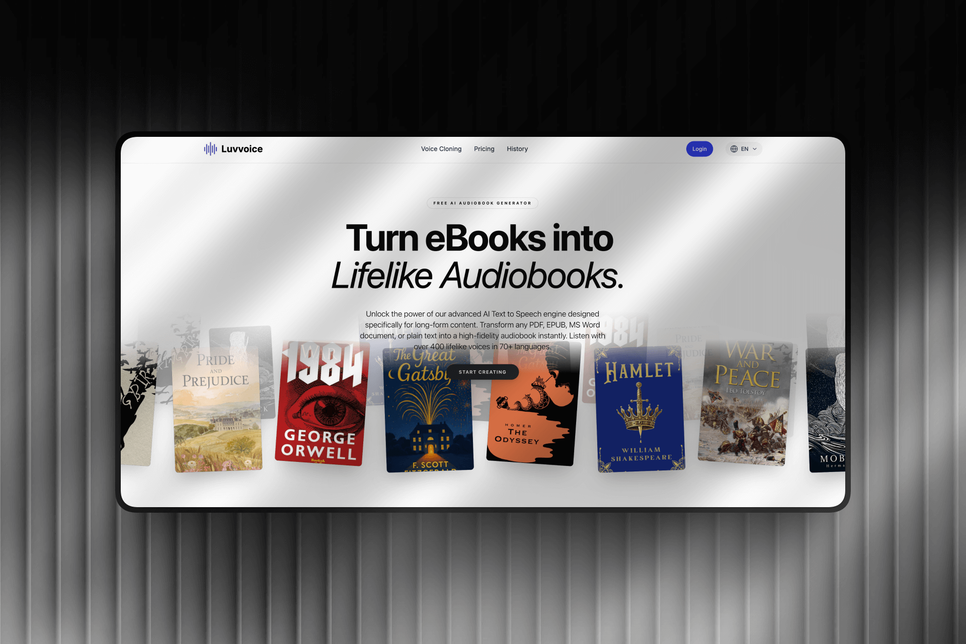 Luvvoice-free text to speech screenshot 1