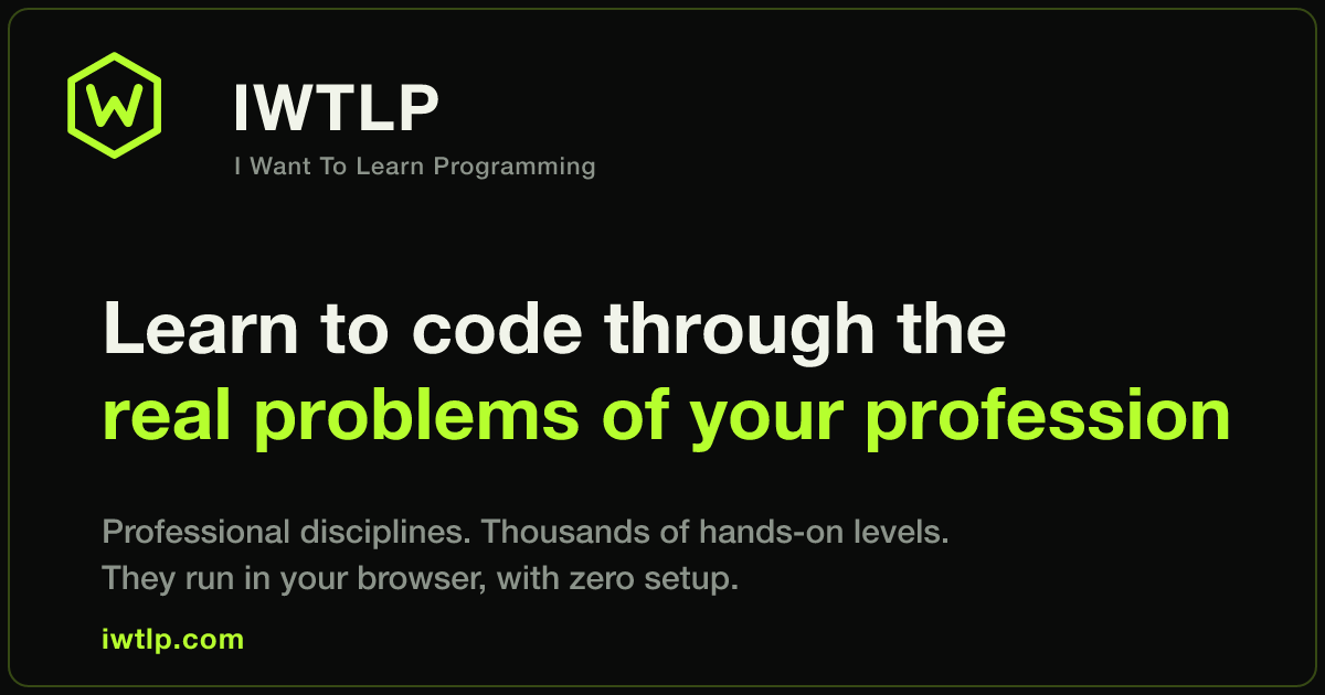 IWTLP - I Want To Learn Programming screenshot 1