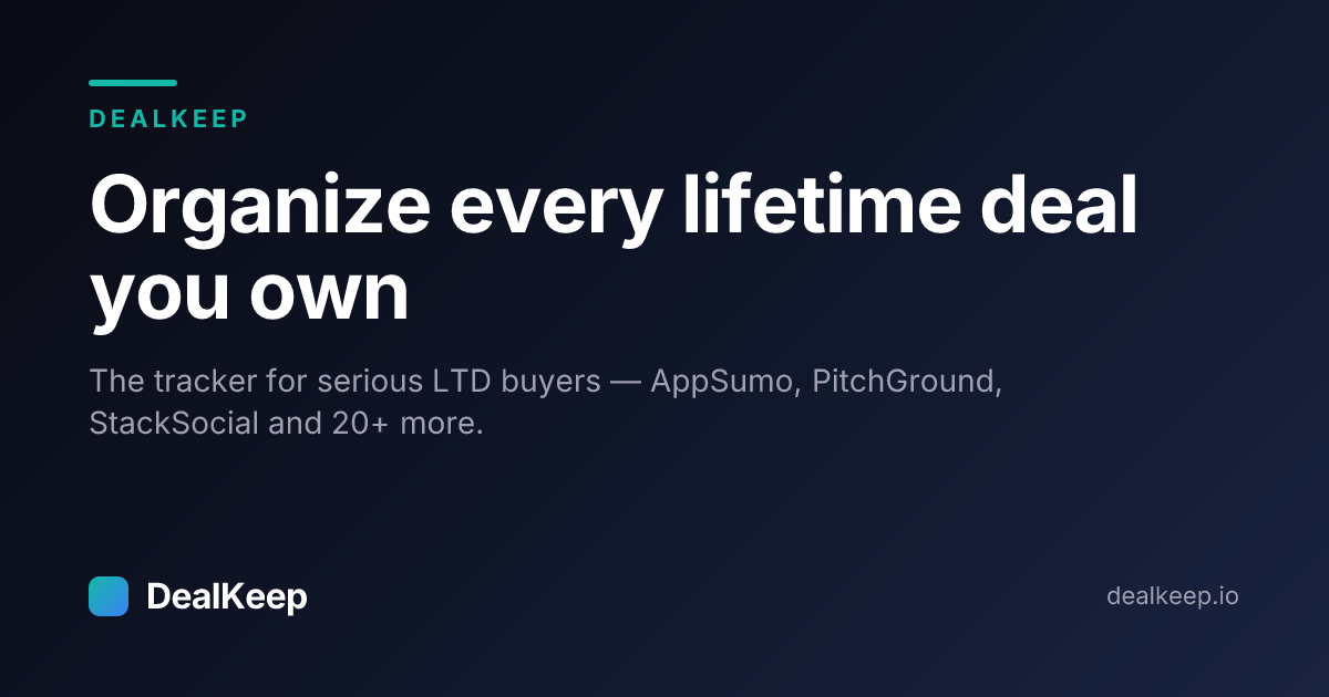 DealKeep screenshot 1