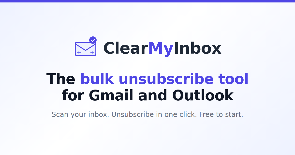 ClearMyInbox screenshot 1