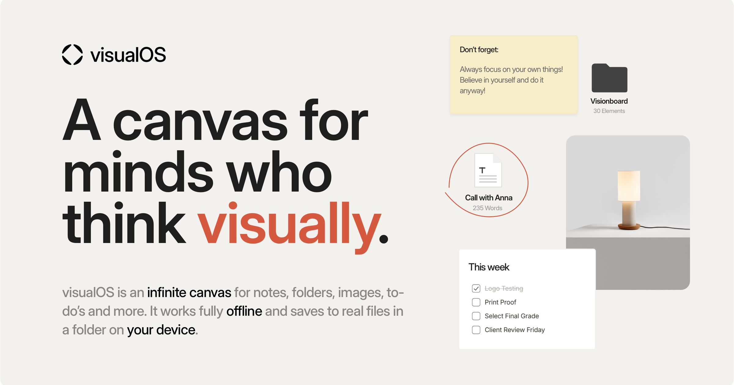 visualOS screenshot 1