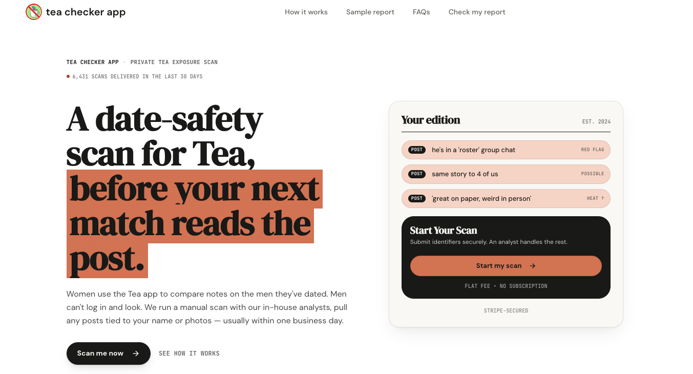 Teaonher Checker screenshot 1