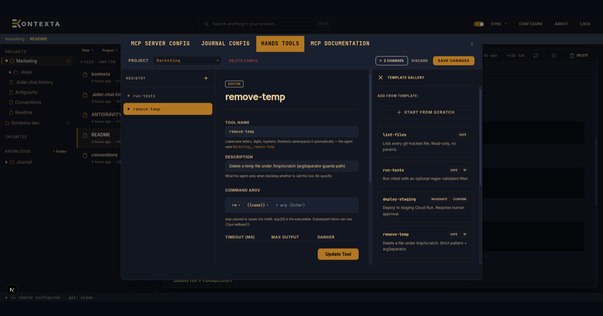 Kontexta screenshot 1