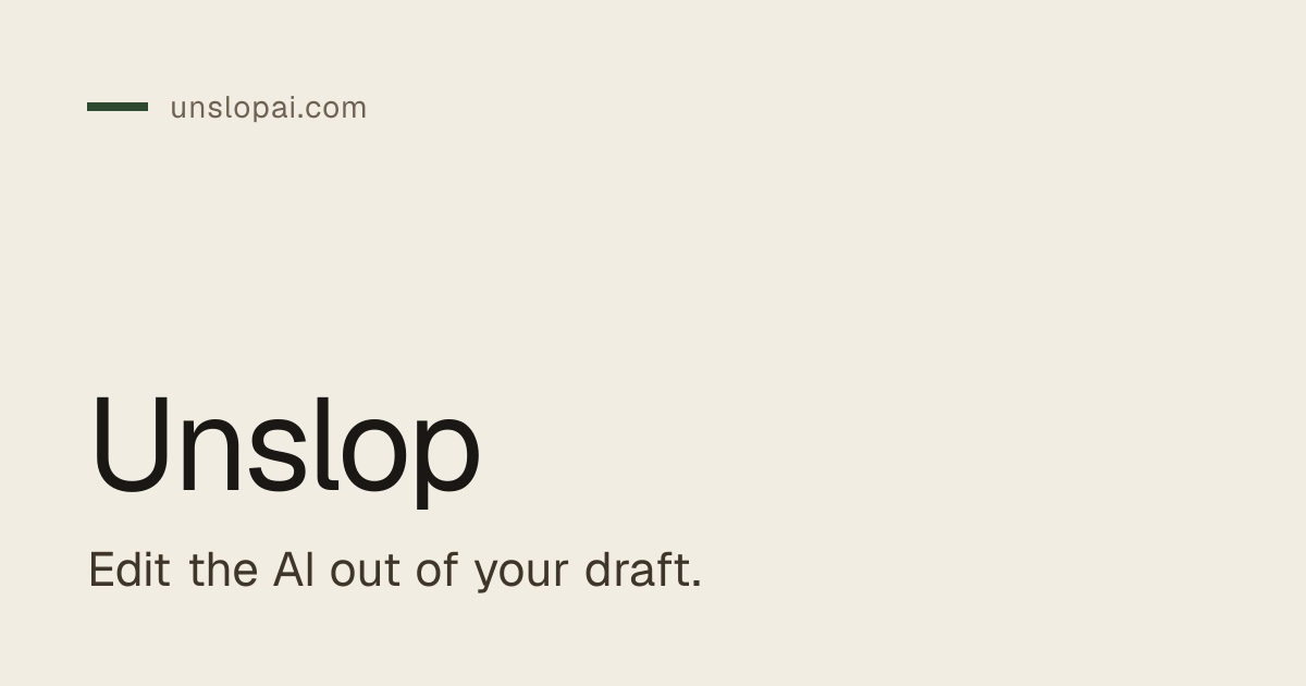 UnslopAI screenshot 1