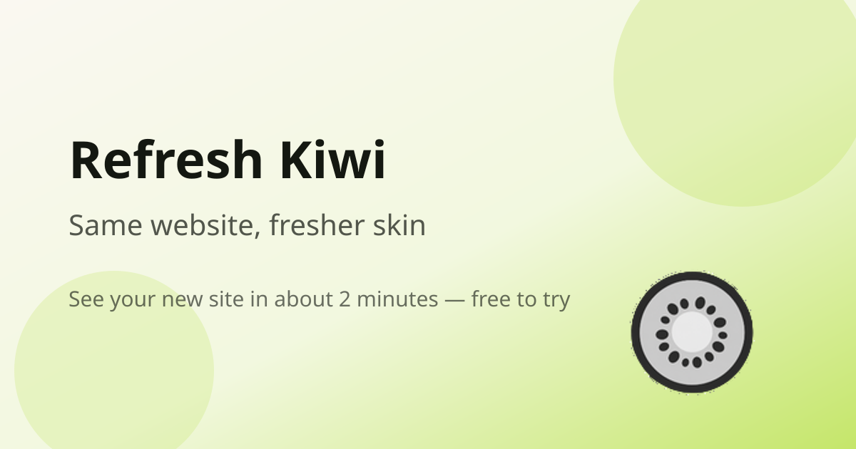 Refresh Kiwi screenshot 1
