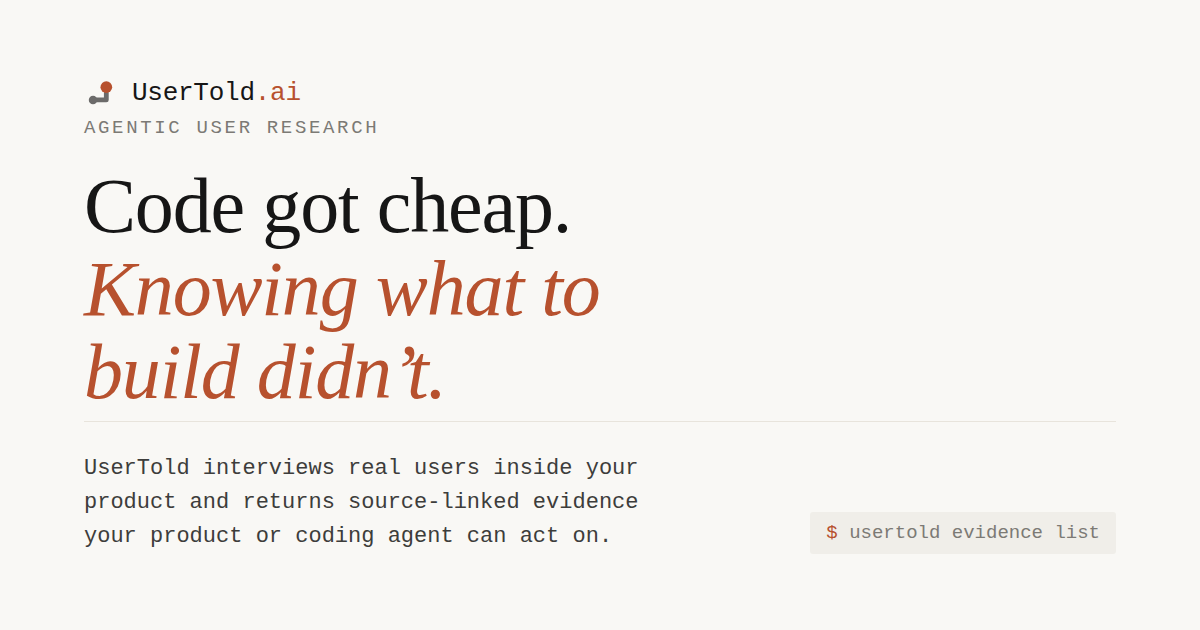 UserTold.ai screenshot 1