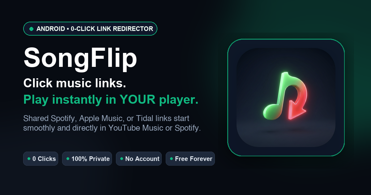 SongFlip Music Redirector screenshot 1