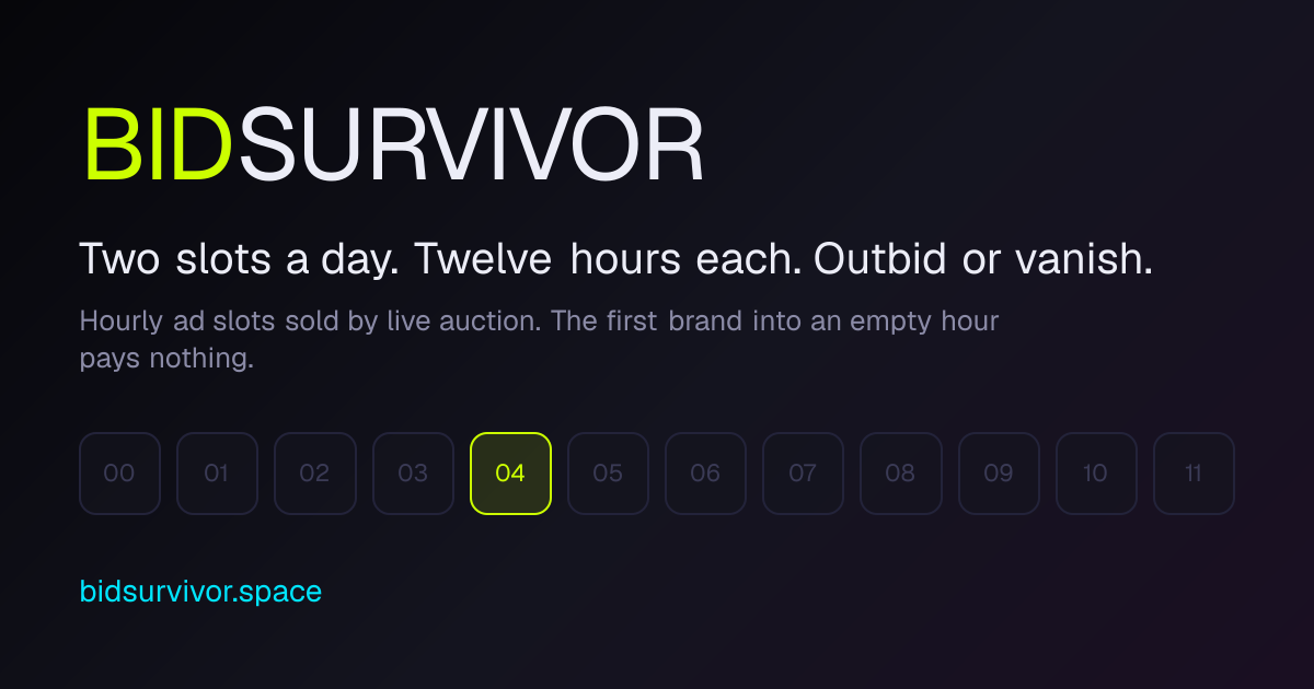 BidSurvivor screenshot 1