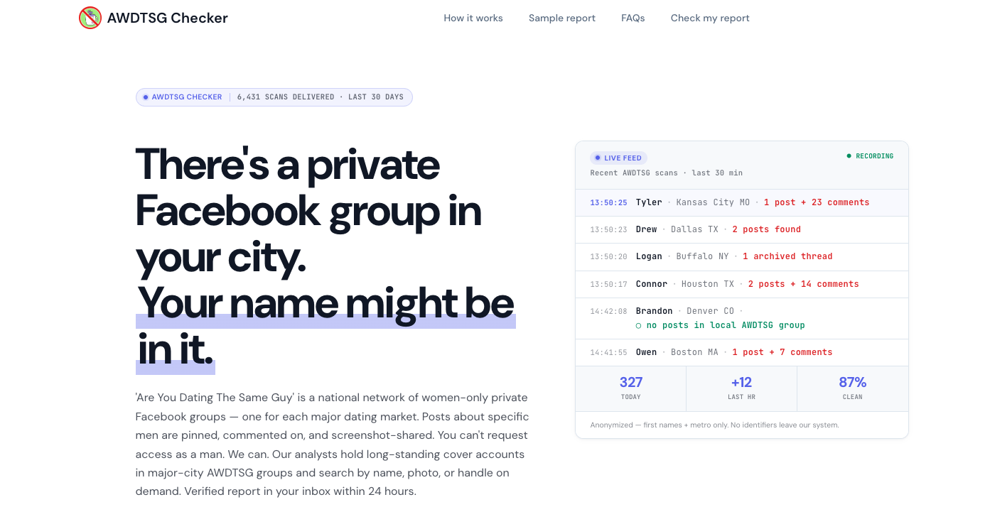 AWDTSG Checker screenshot 1