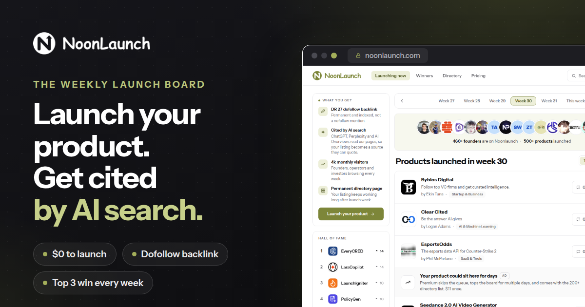 Noonlaunch screenshot 1