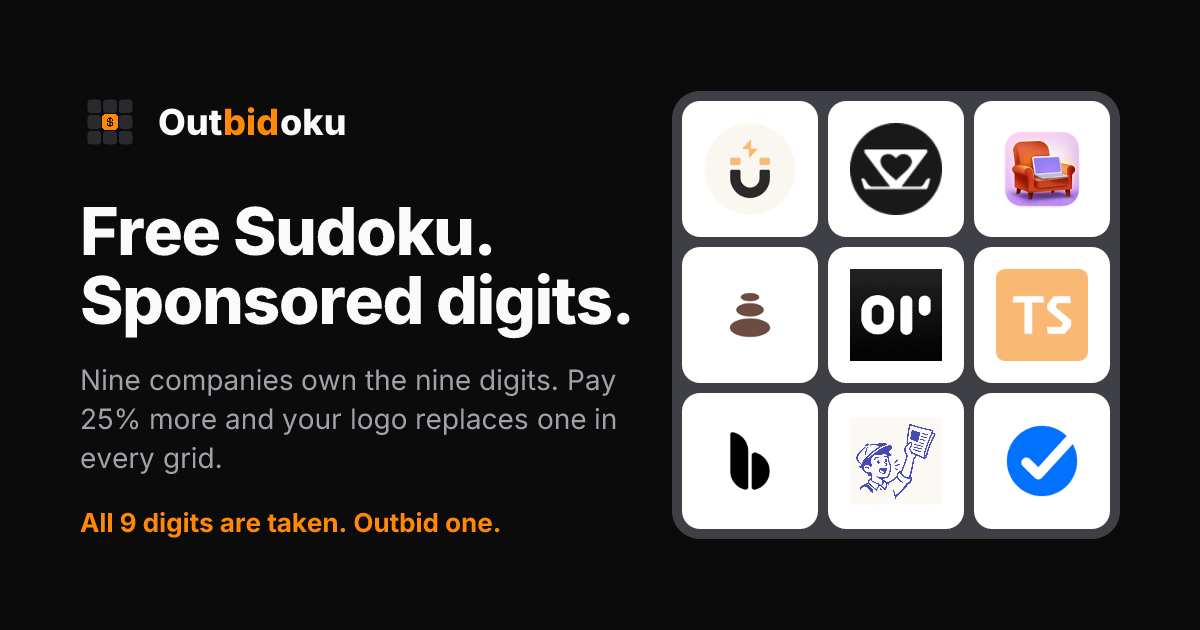 Outbidoku screenshot 1