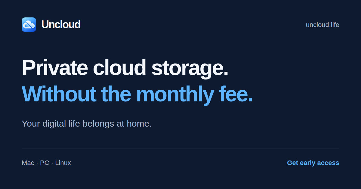 Uncloud screenshot 1
