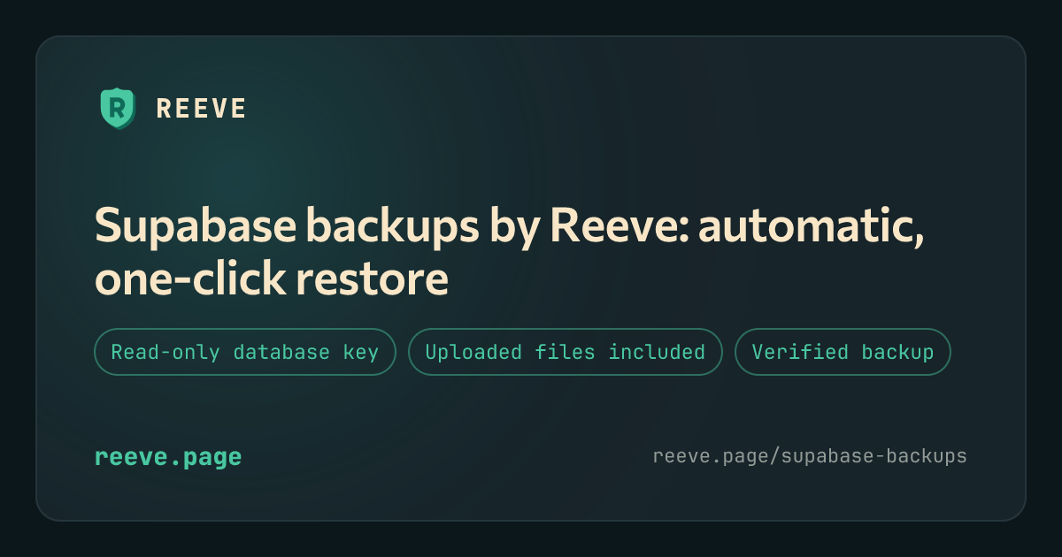 Reeve screenshot 1