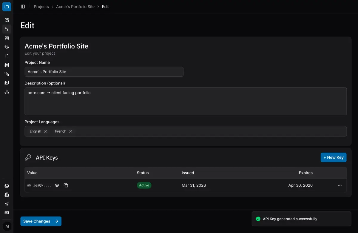 Adapto CMS screenshot 2