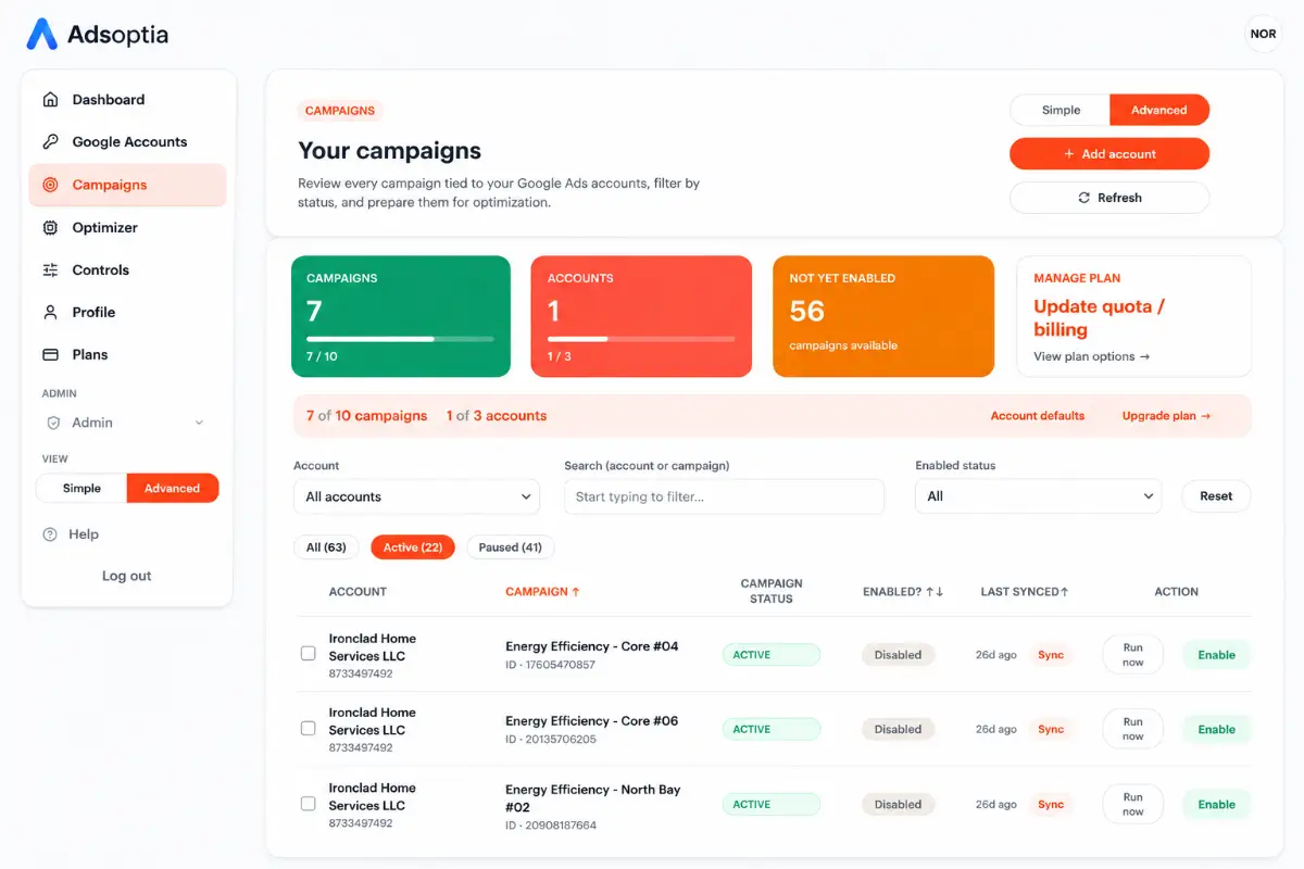 Adsoptia screenshot 1