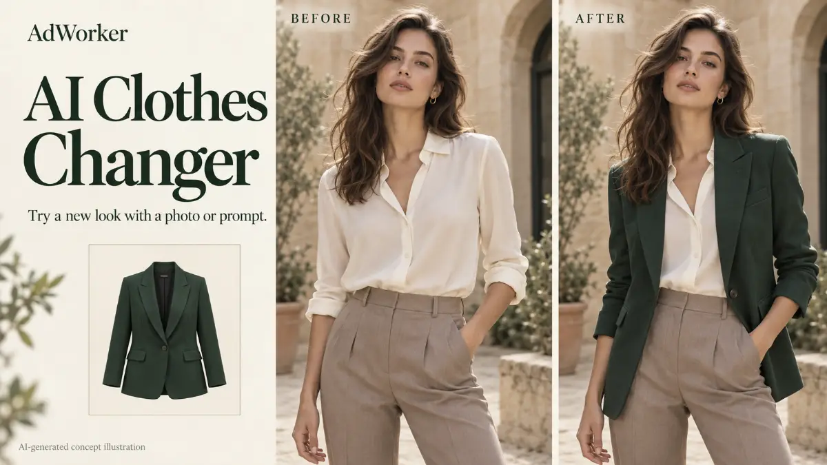 AdWorker AI Clothes Changer screenshot 1