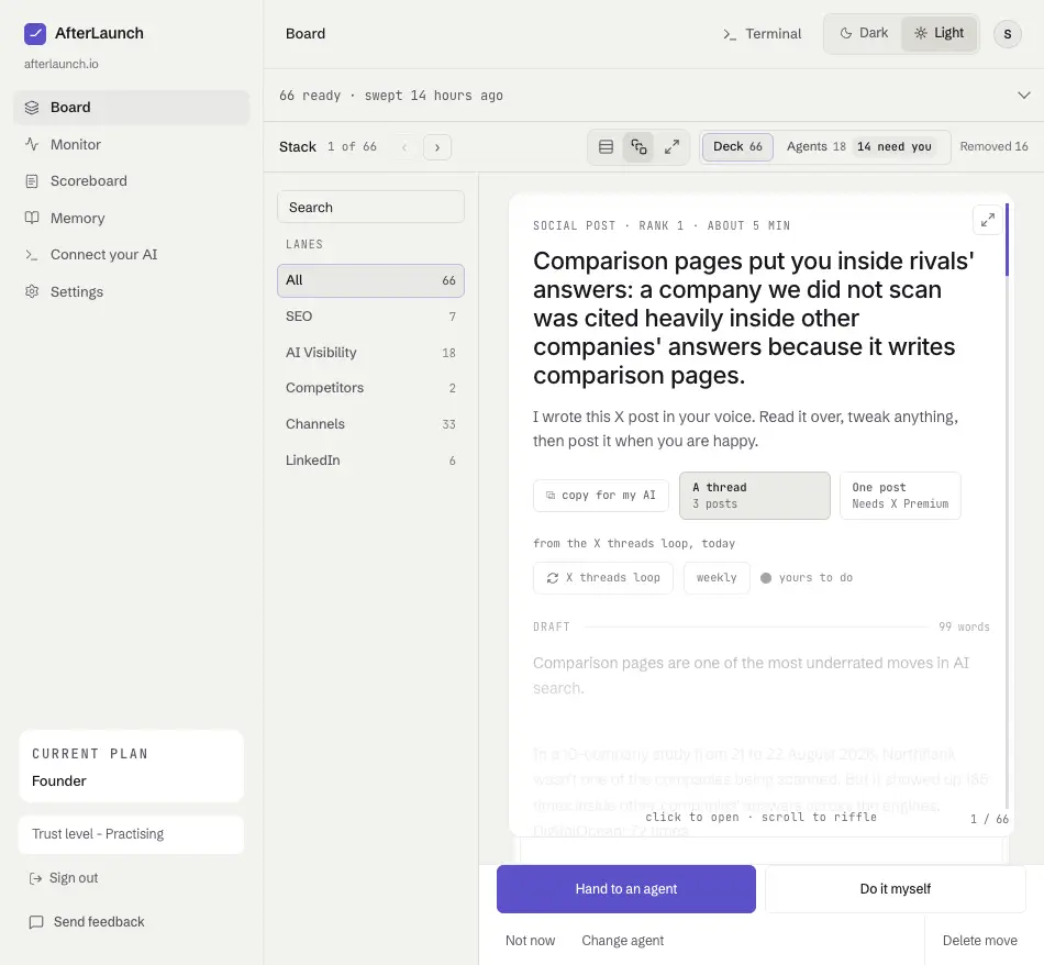AfterLaunch screenshot 1
