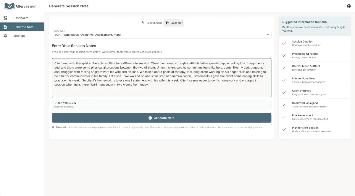 AfterSession screenshot 3
