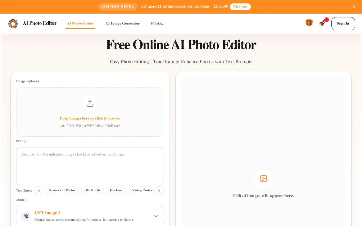 AI Photo Editor screenshot 2