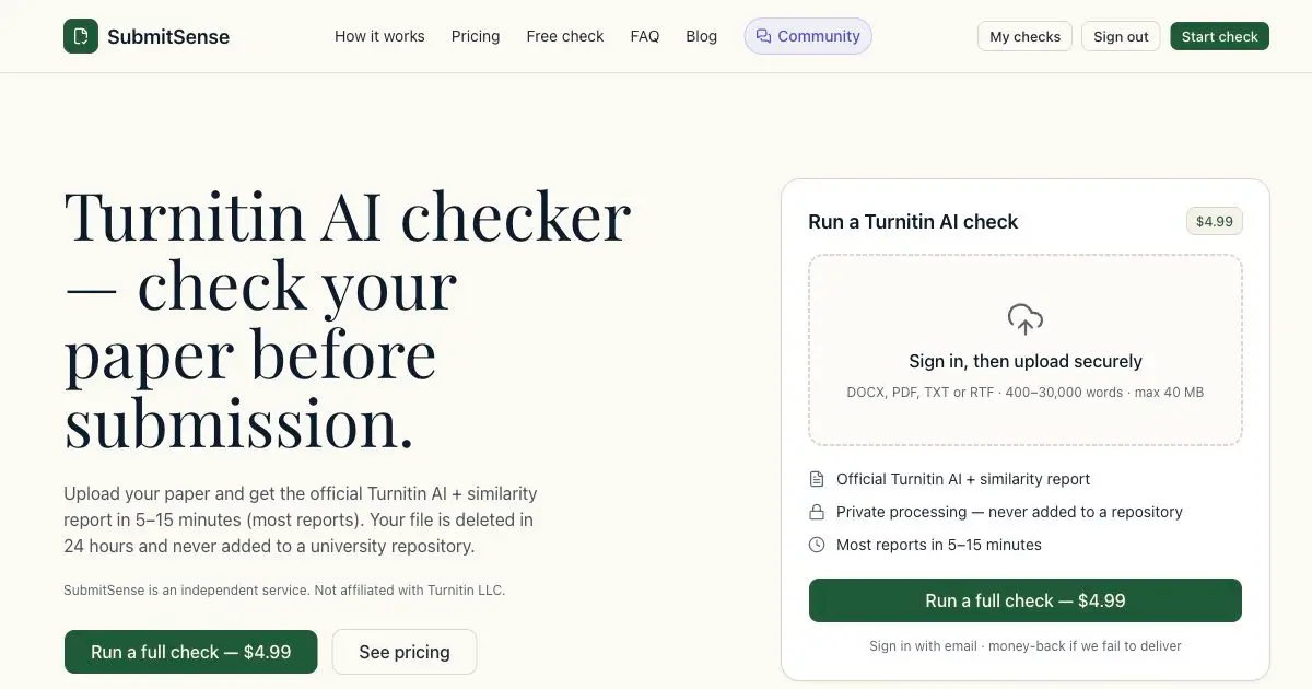 AI Turnitin Checker screenshot 1