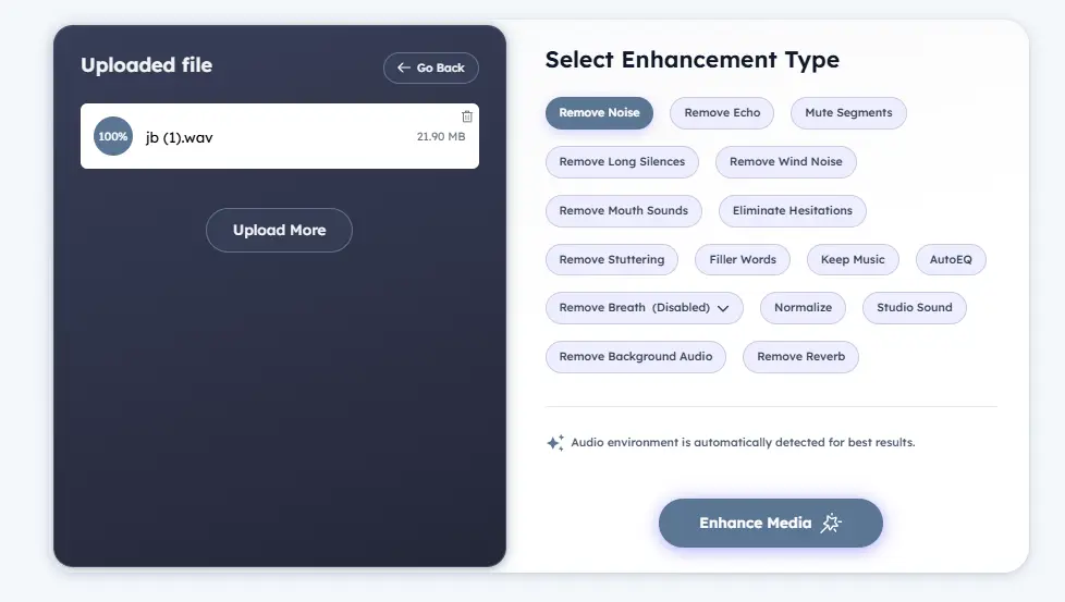 AI Voice Enhancer Online screenshot 2