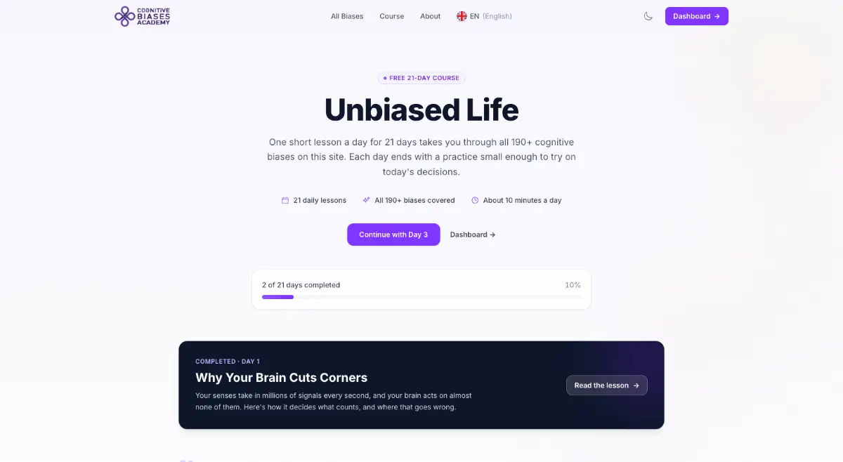 All Cognitive Biases in 66 Languages screenshot 3
