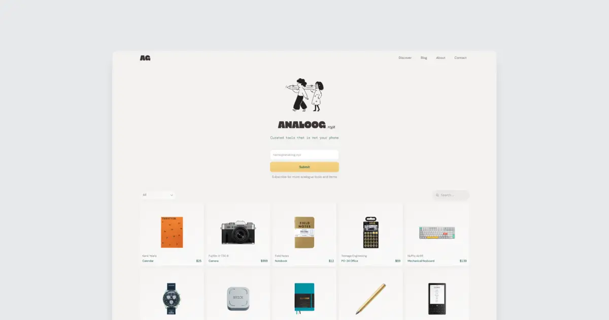Analoog screenshot 1