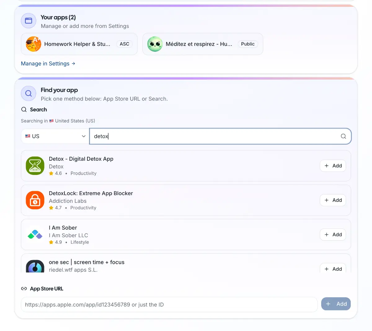 Apptimize screenshot 2