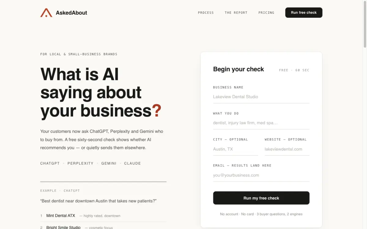 AskedAbout screenshot 2