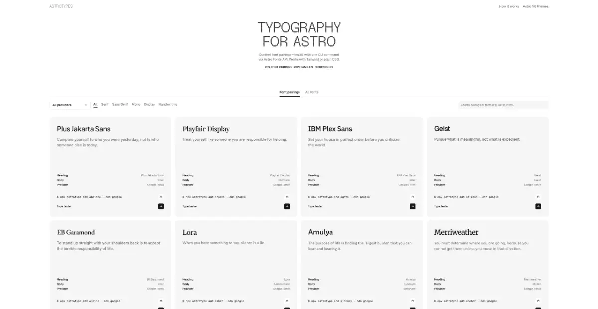 Astro Types screenshot 1