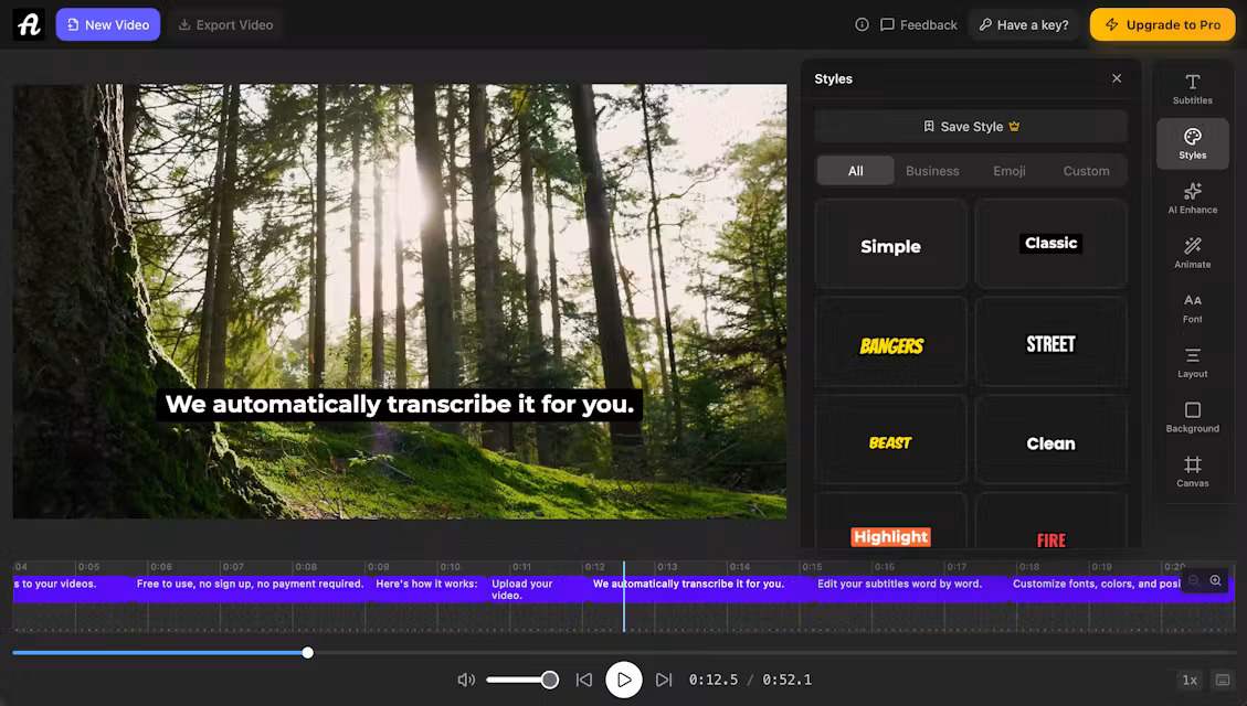 AutoSubtitles screenshot 2