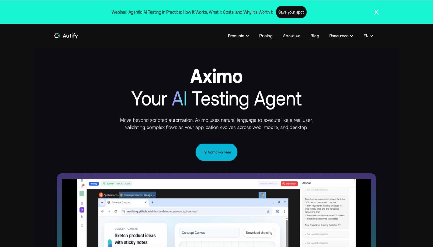 Aximo screenshot 1