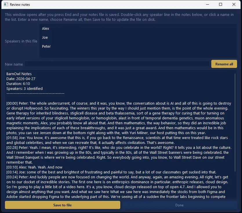barnowl screenshot 3