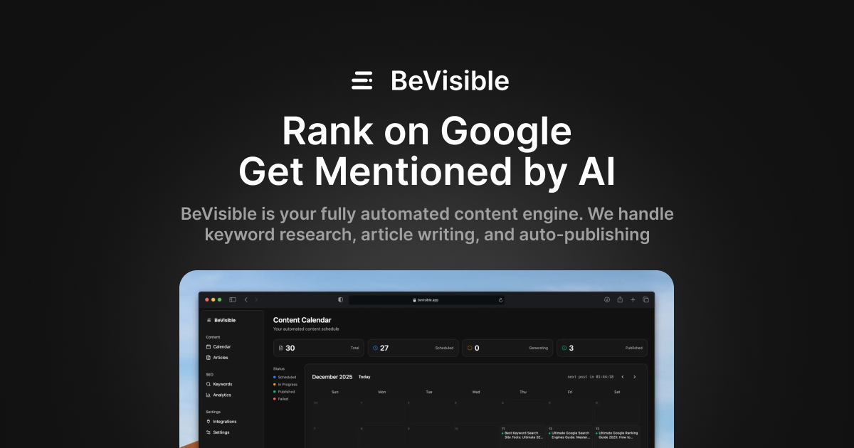 BeVisible screenshot 1