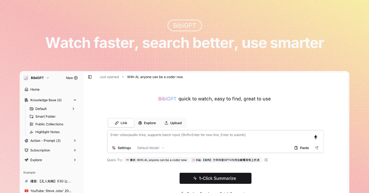 BibiGPT product image