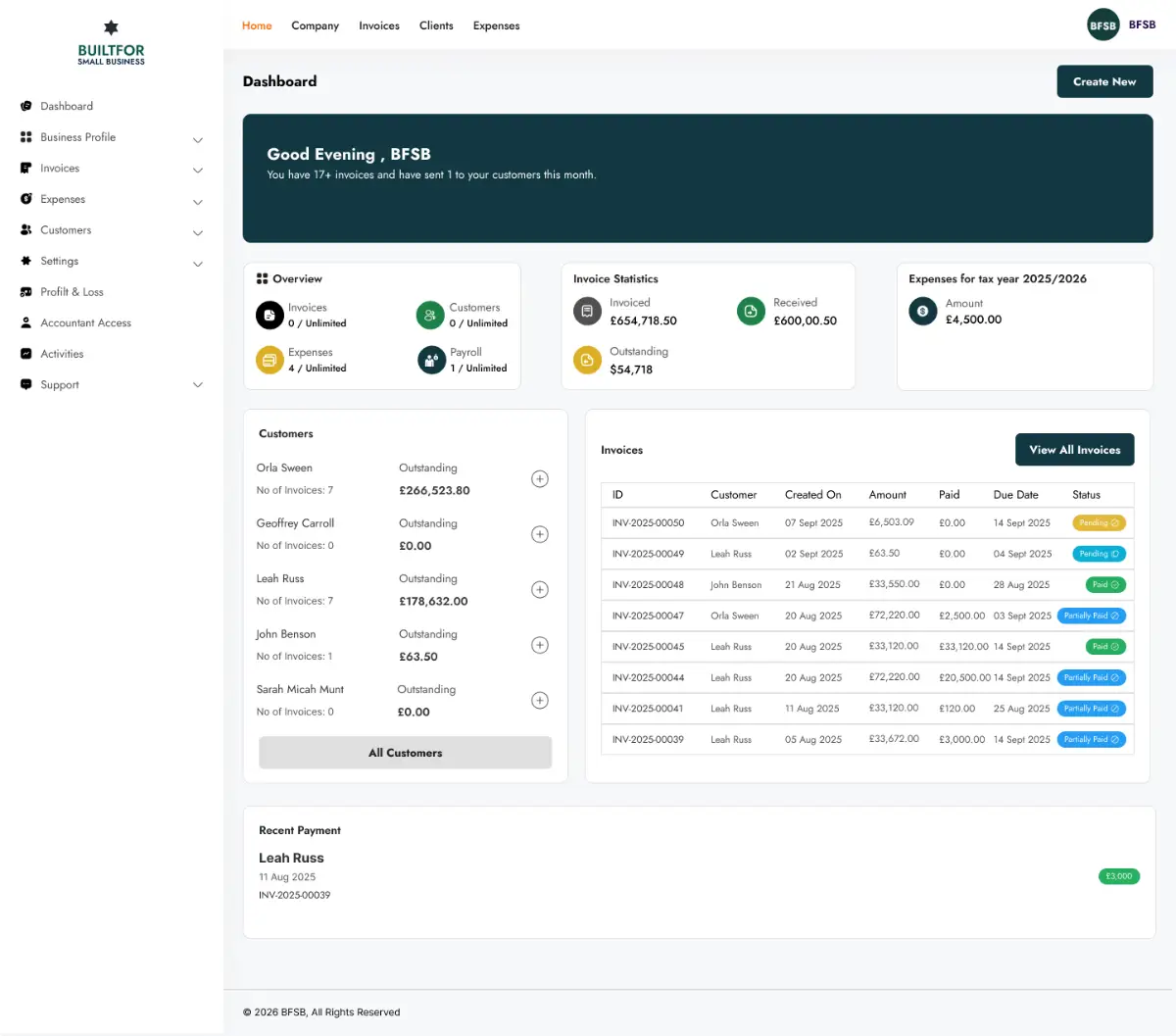 Built For Small Business screenshot 2