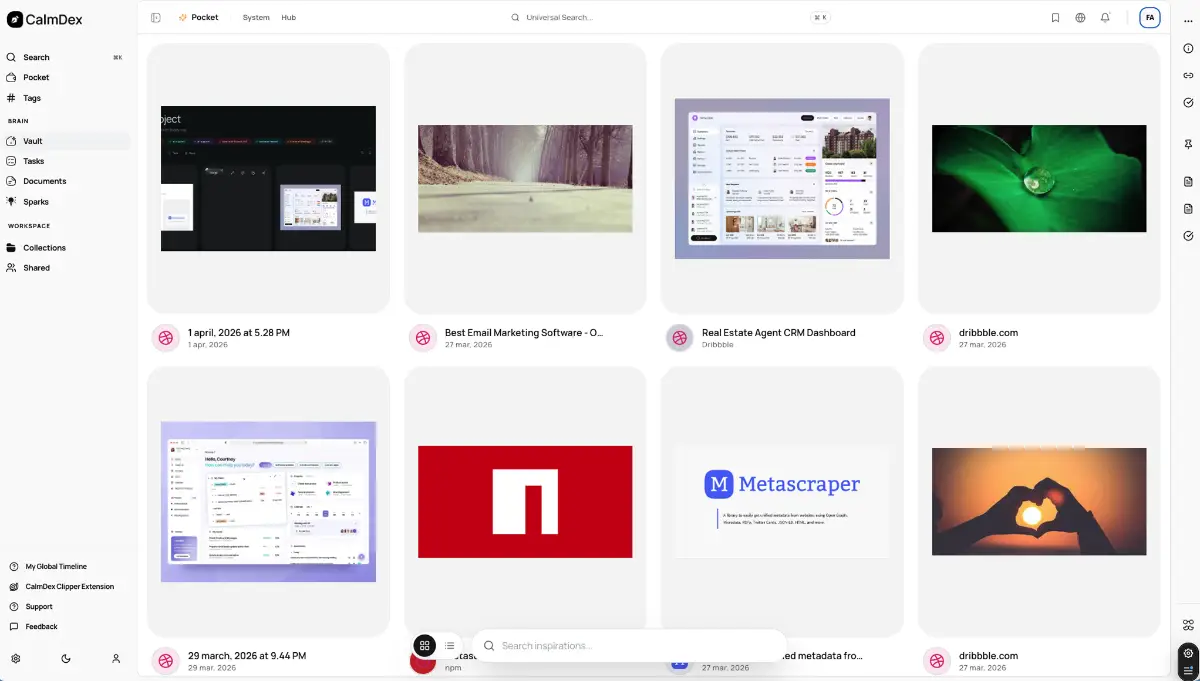 Calmdex screenshot 2