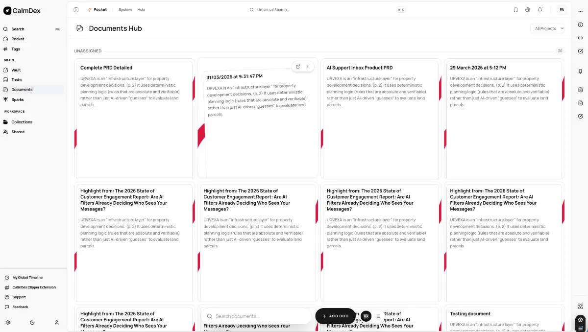 Calmdex screenshot 1