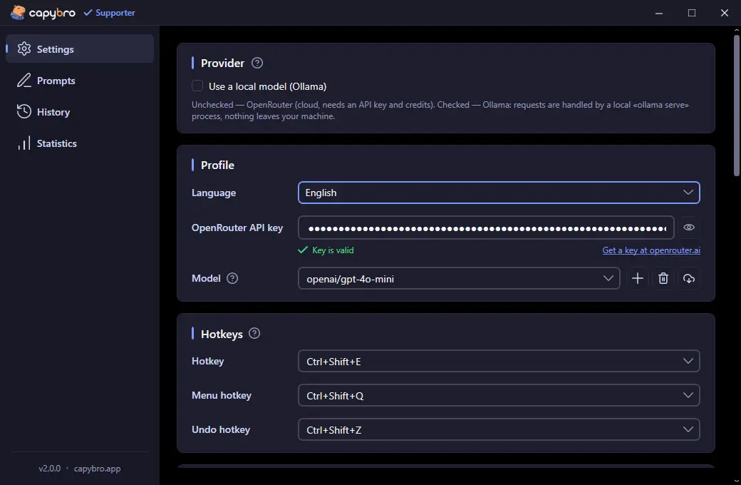 CapyBro screenshot 1
