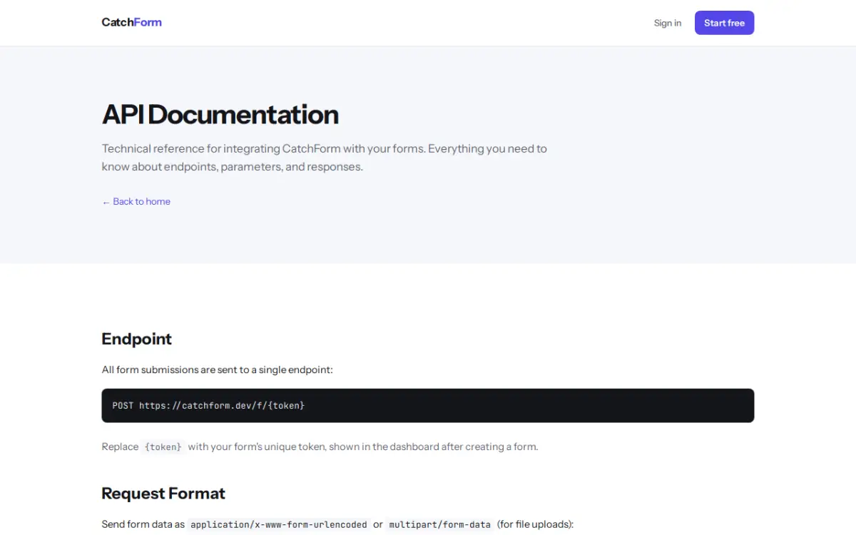 CatchForm screenshot 2