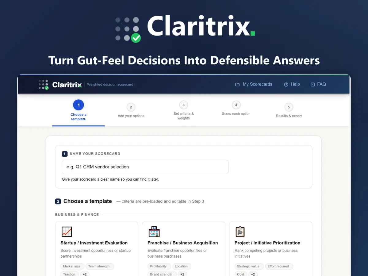 Claritrix screenshot 2