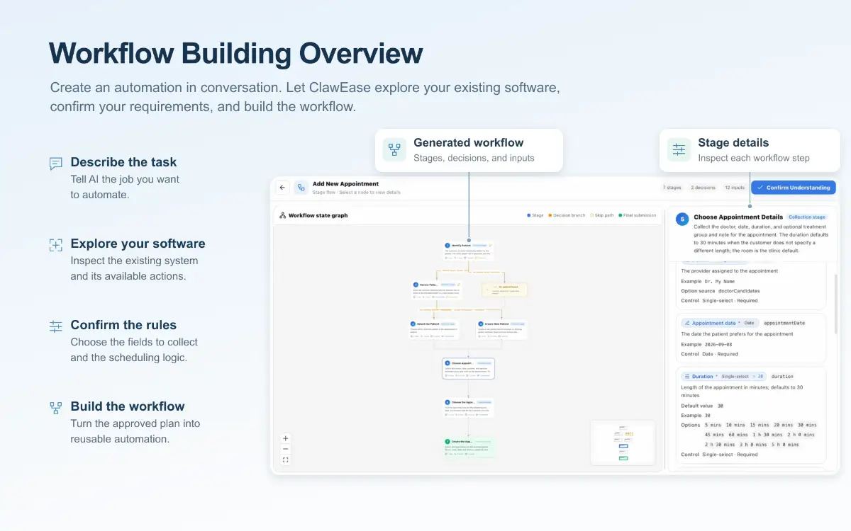 ClawEase 2.0 screenshot 1