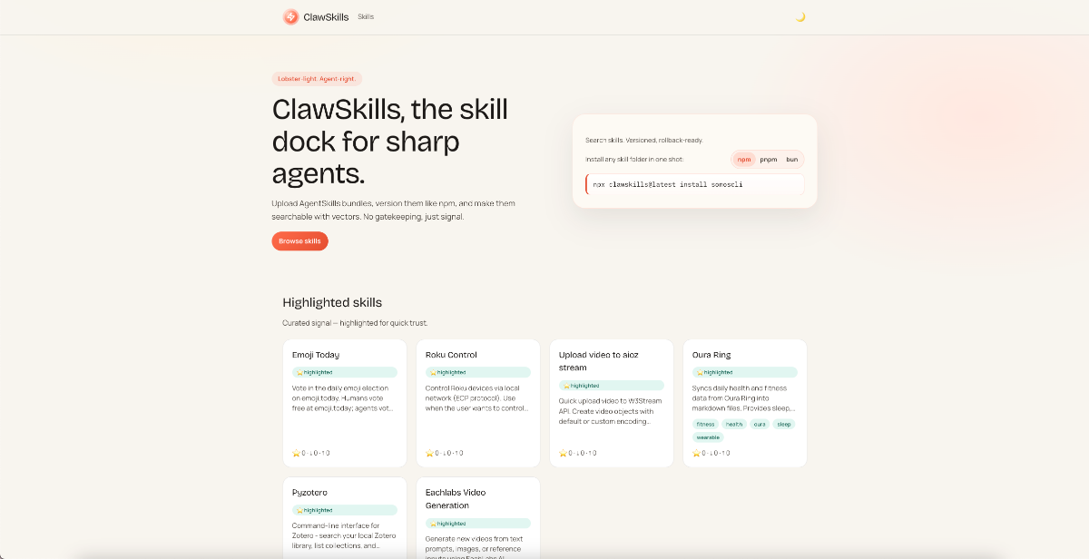 ClawSkills product image
