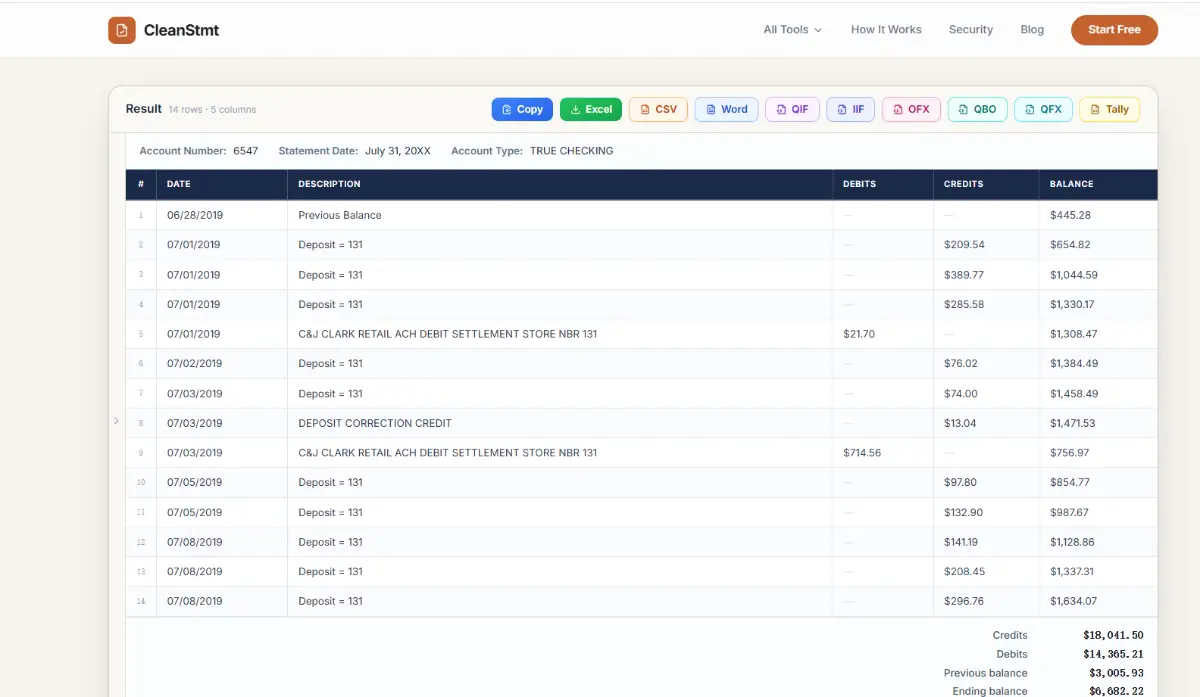 cleanstmt screenshot 3