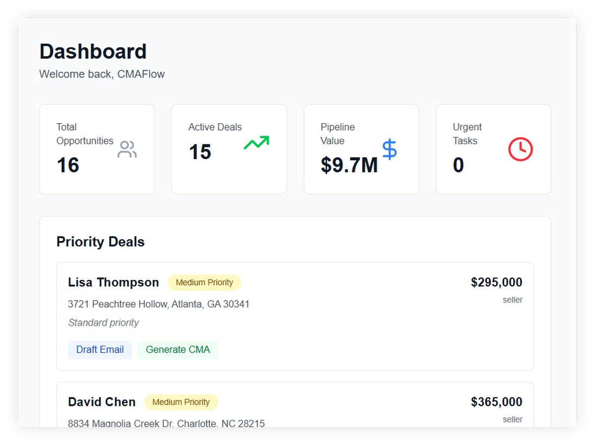 CMAflow screenshot 1
