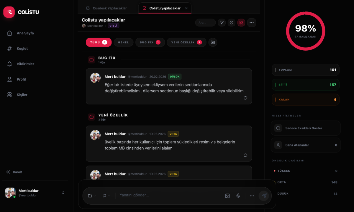 Colistu Shared List Task screenshot 2
